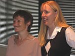 Renate Vogelsang of the German Embassy in Pretoria and Tessa Oliver, BIOTA Liaison Officer in Cape Town, during the informative meeting.