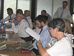 Members of the German delegation during the presentations.